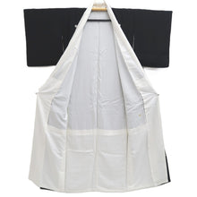 Load image into Gallery viewer, Tomesode Black Crane Birds Silk #10392F5
