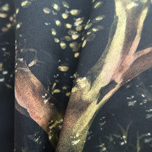 Load image into Gallery viewer, Haori Jacket Vintage(1950-1980) Black Tree Silk #9728A1

