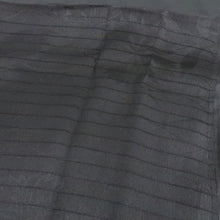 Load image into Gallery viewer, Silk Japanese Obiage See-Through Flower Black 66.1x11.0in(168x28cm) A#10047
