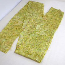 Load image into Gallery viewer, CC1015C1 Silk 4pcs Bundle Kimono Fabric Shibori Green 74.8x5.9in(190x15cm)

