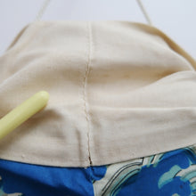 Load image into Gallery viewer, Juban Vintage(1920-1950) Blue Leaping Carp Silk #10378F4

