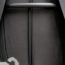 Load image into Gallery viewer, Haori Jacket Black Sheer Maple Leaf Wave Silk #10913E5
