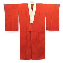 Load image into Gallery viewer, Juban Vintage(1950-1980) Red Peony Chrysanthemum Silk #10504B1
