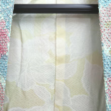 Load image into Gallery viewer, Haori Jacket Vintage(1950-1980) Light Blue Light Red Shibori Flower Silk #10612C3
