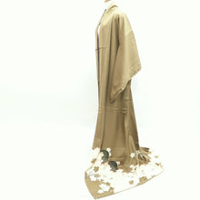 Load image into Gallery viewer, Kimono Light Khaki Cherry Blossom Tall Silk #9946B5
