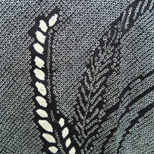 Load image into Gallery viewer, Haori Jacket Vintage(1950-1980) Black Full Shibori Botanical Silk #10952F2
