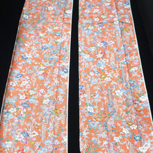 Load image into Gallery viewer, CC1003C1 Silk 8pcs Bundle Kimono Fabric Flower Blue 55.1x5.9in(140x15cm)
