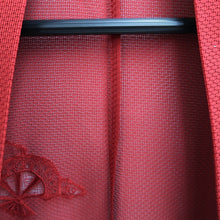 Load image into Gallery viewer, Haori Jacket Red Sheer Embroidery Silk #10893E4
