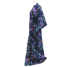 Load image into Gallery viewer, Yukata Vintage(1950-1980) Navy Butterfly Cotton #10757D3
