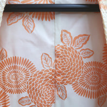 Load image into Gallery viewer, Haori Jacket Vintage(1950-1980) Pale Orange Vermillion Shibori Flower Silk #10021C4
