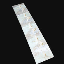 Load image into Gallery viewer, BB10065AE Silk Obi Fabric Crane Birds Light Blue 35.0x10.6in(89x27cm)
