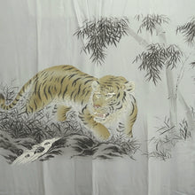 Load image into Gallery viewer, Men&#39;s Juban Blueish Gray Tiger Silk #10294E5
