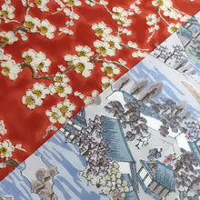 Load image into Gallery viewer, CC1008C1 Silk 8pcs Bundle Kimono Fabric Blue Green 33.1x5.9in(84x15cm)
