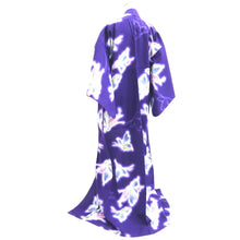 Load image into Gallery viewer, Yukata Vintage(1950-1980) Purple Butterfly Cotton #10475A5

