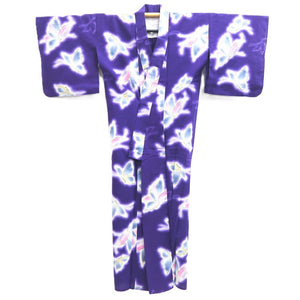 Yukata Vintage(1950-1980) Purple Butterfly Cotton #10475A5