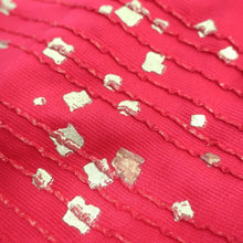 Load image into Gallery viewer, Silk Japanese Obiage Red Gold 67.7x11.4in(172x29cm) A#10038
