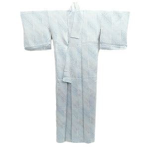 Kimono Light Blue Shibori Silk #10533B3