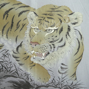 Men's Juban Blueish Gray Tiger Silk #10294E5