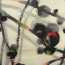 Load image into Gallery viewer, Haori Jacket Vintage(1920-1950) Cream white Meisen Plum blossom Branch Silk #11042A3
