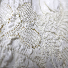 Load image into Gallery viewer, Silk Japanese Obiage Shibori White 53.5x5.5in(136x14cm) A#10018
