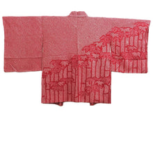 Load image into Gallery viewer, Haori Jacket Red Full Shibori Bamboo Silk #10712D2
