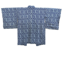 Load image into Gallery viewer, Haori Jacket Vintage(1950-1980) Blue Full Shibori Silk #10833E2
