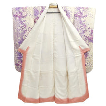 Load image into Gallery viewer, Furisode White Lavender Bird Flower Yamato Silk #10553B4
