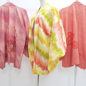 Bundle 12pcs Silk Vintage Full Shibori Haori Wholesale Bulk Free Shipping #683