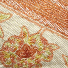 Load image into Gallery viewer, Haori Jacket Vintage(1950-1980) Pale Orange Vermillion Shibori Flower Silk #10021C4
