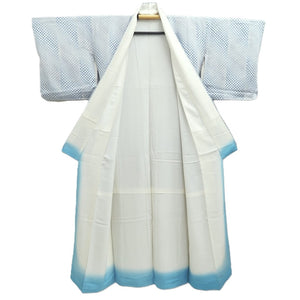 Kimono Light Blue Shibori Silk #10533B3