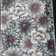 Load image into Gallery viewer, KK1478A2 Silk Kimono Fabric Vintage(1950-1980) Meisen White Black 56.3x12.6in(143x32cm)
