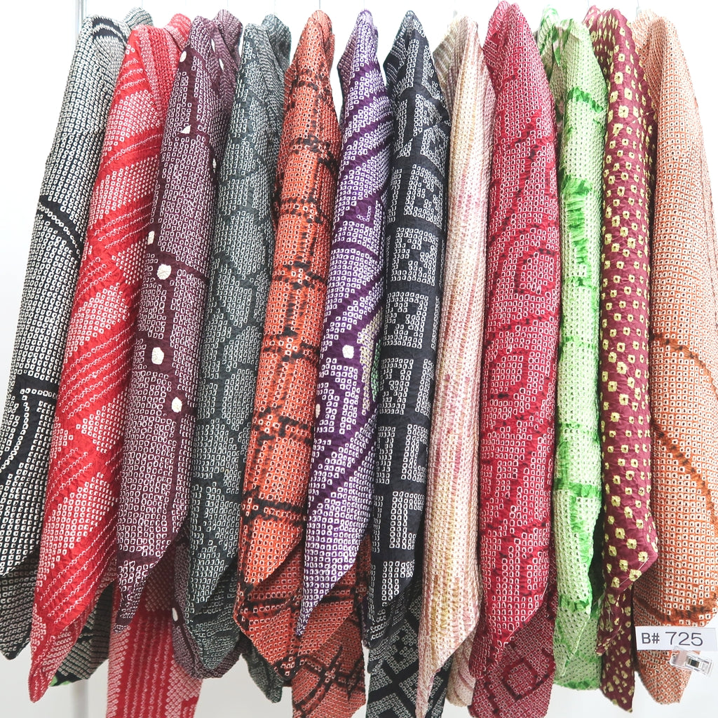 Bundle 12pcs Silk Vintage Full Shibori Haori Wholesale Bulk Free Shipping #725