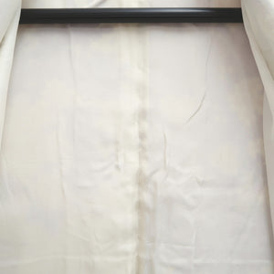 Furisode White Lavender Bird Flower Yamato Silk #10553B4