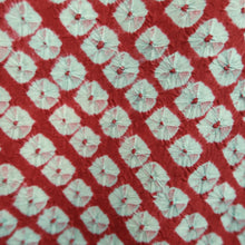 Load image into Gallery viewer, Kimono Vintage(1950-1980) Red Light Blue Shibori Silk #10265E4
