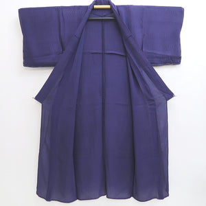 Kimono Vintage(1950-1980) Purple See-Through Wave Silk #10274E4