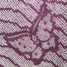 Load image into Gallery viewer, Haori Jacket Vintage(1950-1980) Purple Shibori Butterfly Silk #9804A5

