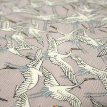 Load image into Gallery viewer, KK1488A2 Silk Kimono Fabric Crane Birds Pale Pink 58.7x13.0in(149x33cm)
