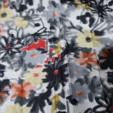 Load image into Gallery viewer, KK1498A2 Silk Kimono Fabric Vintage(1920-1950) Meisen White 77.6x12.2in(197x31cm)
