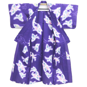 Yukata Vintage(1950-1980) Purple Butterfly Cotton #10475A5
