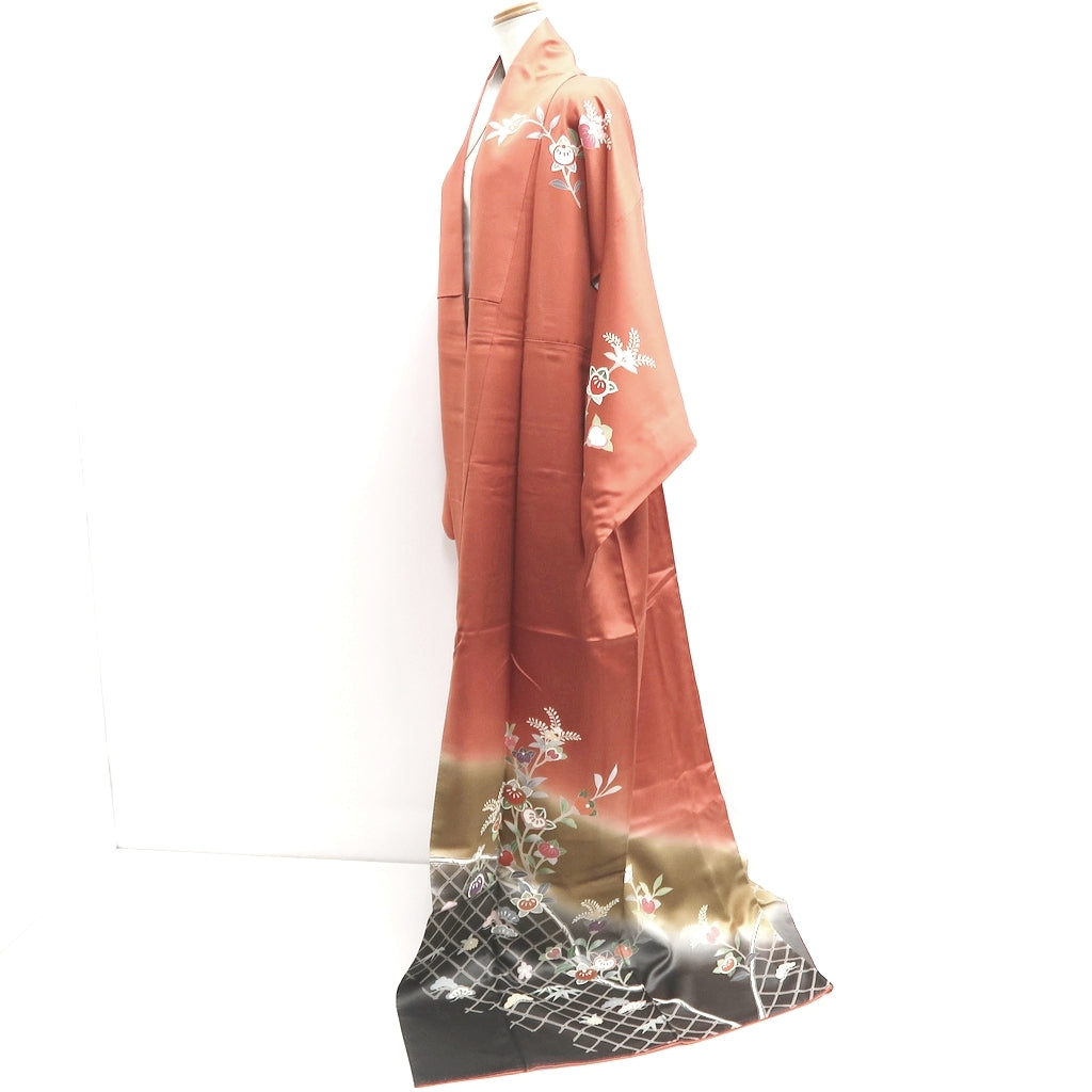 Kimono Vermillion Silk #10245E3