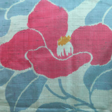 Load image into Gallery viewer, Haori Jacket Vintage(1920-1950) Light Gray Light Blue Meisen Silk #11002F5
