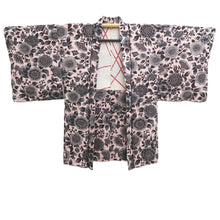 Load image into Gallery viewer, Haori Jacket Vintage(1950-1980) Pale Pink Flower Silk #10843E2
