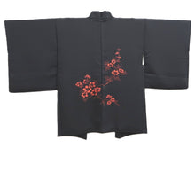 Load image into Gallery viewer, Haori Jacket Vintage(1950-1980) Black Flower Silk #10592C1
