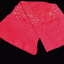 Load image into Gallery viewer, Silk Japanese Obiage Red Gold 67.7x11.4in(172x29cm) A#10038
