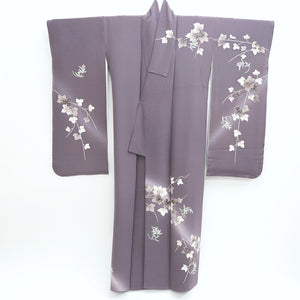 Furisode Pale Purple Ivy Bellflower Silk #9688J4