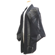 Load image into Gallery viewer, Haori Jacket Black Sheer Tsuyushiba Silk #10914E5
