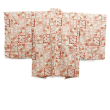 Load image into Gallery viewer, Haori Jacket Pink Cream white Gold Plum blossom Silk #10732D3
