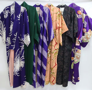 Bundle 6pcs Silk Antique Kimono Wholesale Bulk Free Shipping #559