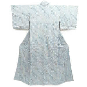 Kimono Light Blue Shibori Silk #10533B3