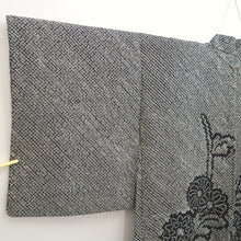 Load image into Gallery viewer, Haori Jacket Vintage(1950-1980) Black Full Shibori Chrysanthemum Silk #10216E2
